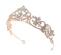 VINTORKY Couronne De Strass Diadème De Mariage Doux Pour La Mariée Premier Concours De Fantaisie Coiffe De Mariage Princesse Mariée Scintillante Pour Femmes Accessoires De Cheveux De