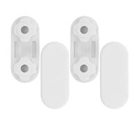 VINTORKY Coussinet Amortisseur pour Siège de Toilette, 4 Pièces en Plastique Blanc, Réduction de Bruit et Stabilisation, Accessoire WC pour Salle de Bain