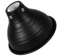 VINTORKY Couvercle de Lampe Chauffante pour Reptiles Noir E27 en Fer | Abat-jour pour Terrarium, Entretien Facile, Usage Lizard et Snake, Aide à Réduire la Consommation D’énergie