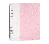 VINTORKY Couverture de classeur à 6 anneaux A5, motif dégradé, protège-cahiers rechargeable en plastique pour agendas, carnets, organisation scolaire et rangement de documents de bureau