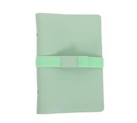 VINTORKY Couverture de rechange pour classeur A6 - Étui de protection pour cahier à 6 anneaux avec porte-stylo et emplacements pour cartes, pochette à feuilles mobiles rechargeable en PU souple