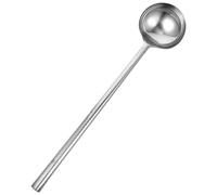 VINTORKY Cuillère à Sauce Longue Acier Inoxydable Ustensile de Cuisine Pratique pour Wok Soupe et Service Résistante Durable