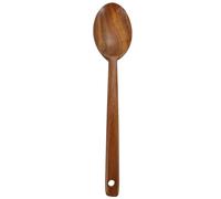 VINTORKY Cuillère en Bois de Teck Naturelle sans Vernis, Spatule Cuisine Polyvalente, Longue Poignée Ergonomique, Vaisselle en Bois Solide pour Cuisson et Service Cuisine Professionnelle