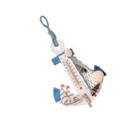 VINTORKY Décoration Murale Ancre Crochets Muraux D'ancrage Décorations Pour Chambre Maison Pendaison À Thème Décoratif Bois Ornements Décor Nautique Décorer Bambou Ménage Crochet Mural