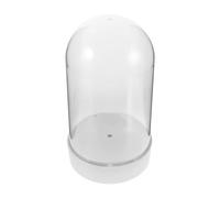 VINTORKY Dôme Décoratif en Plastique Transparent pour Globes de Noël, Protection Antichoc avec Design Élégant et Haute Transparence, pour Tables de Chevet et Bureaux