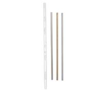 VINTORKY Ensemble de 4 Tiges Rondes en Cuivre, Aluminium, Fer et Plastique pour Comparaison de Conductivité Thermique, Transfert Rapide de Chaleur, pour Laboratoires D'ingénierie
