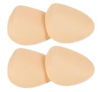 VINTORKY Épaulettes en Mousse Adhésives 1 CM Épaisses Coussinets Anti-Glisse Couleur Chair 2 Paires Unisexes pour Costumes Robes et Vestes Rehausseurs D’Épaules Amovibles pour