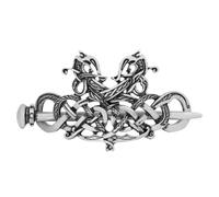 VINTORKY Épingle à Cheveux Vintage Style Viking en Alliage Argenté pour Décoration et Nouvelle Coiffure, pour Mariage et Vie Quotidienne