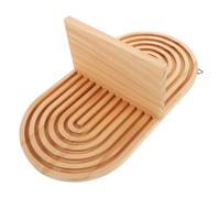 VINTORKY Étagère Murale Ovale en Bois Design Seule Couche, Support Mural Gain de Place pour Décoration Salon ou Chambre Style Bohème Minimaliste