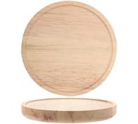 VINTORKY Étagère Murale Ronde en Bois 2pcs pour Rangement et Exposition, Design Classique Simple, pour Décoration de Salon et Espace de Vie