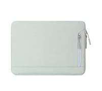 VINTORKY Étui de Protection pour Ordinateur Portable 13,3 Pouces en Oxford | Doublure Moelleuse, Poche Avant et Double Zip, Usage Bureau et Voyage, Vert Clair