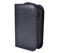 VINTORKY Étui de Transport Portable en Pu Noir Résistant aux Chocs pour Appareil de Mesure de Glycémie, pour Voyages et Déplacements Professionnels