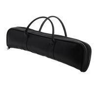 VINTORKY Étui de Transport pour Flûte en Cuir Synthétique Grosse Capacité, Protection Optimale pour Flûte 16 Trous, pour Musiciens en Diverses Occasions