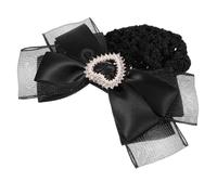 VINTORKY Filet à Chignon Nœud Noir Pour Coiffure Professionnelle Femme Infirmière Hôtesse De L'air Tenue Uniforme