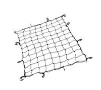 VINTORKY Filet D'arrimage Élastique pour Toit De Voiture 120x90 Cm en Caoutchouc Noir, Filet De Chargement Maille Quadrillée, Transport Sécurisé Bagages Et Équipements pour Voyages Et Camping