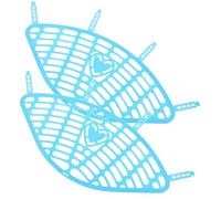 VINTORKY Filet de Protection Arrière pour Roue de Vélo 16-20 Pouces, Lot de 2, Plastique Léger Bleu, Écran de Sécurité pour Siège Garçon et Filles, Accessoires Vélo Style Style Aléatoire