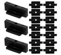 VINTORKY Fixations Cachées pour Lames de Terrasse Composites en Fer et Abs, Agrafes Robustes pour Installation de Deck, Look sans Joint, pour Tout Projet de Terrasse