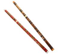 VINTORKY Flûte en Bambou Marron d Key pour Étudiants, Instrument Traditionnel Chinois Rétro, Sonore Naturel et Brillant, Flûte Portable pour Initiation Musicale Couleur Couleur Aléatoire
