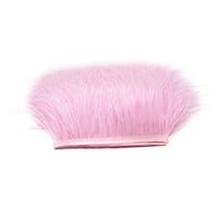 VINTORKY Frange de Plumage D'autruche Rose 2m pour Accessoires de Déguisement et Décoration Maison, Texture Confortable Peluches, pour Arrangements Floraux