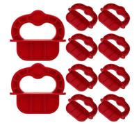 VINTORKY Gabarit pour Vis à Terrasse en Plastique Rouge 1/4 Pouce, 24 Pièces, Outil Multifonctionnel pour Planches en Bois et Composites, Améliore L'efficacité du Travail