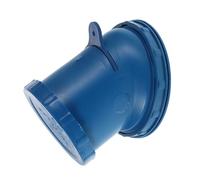 VINTORKY Grande sortie de silo à grains 12 cm en plastique bleu, facile à entretenir, vanne de décharge pour fût à grains, conçue pour le stockage et le déchargement du riz et des grains