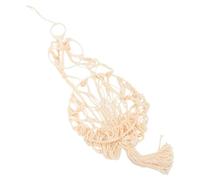 VINTORKY Hamac pour Chat Bohème Tissé, Cocon Semi-Ouvert en Coton | Design Rond Beige, Structure en Fer, pour Petits Animaux, Décoration Intérieure, Chambres et Appartements