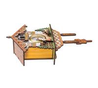 VINTORKY Horloge Murale Coucou Traditionnelle de Maison D’Oiseau, Pendule Murale pour Salon et Chambre, Affichage Clair, Design Rétro Vintage Décoratif, Usage Domestique et Présent