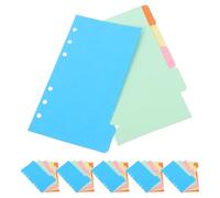 VINTORKY Intercalaires Perforés 30 Feuilles A6 Couleurs Variées, Séparateurs pour Classeur à Anneaux Adaptés aux Cahiers à Couverture Rigide et Journaux Couleur Aléatoire
