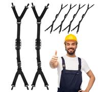 VINTORKY Jugulaires du Casque De Chantier 6 Pièces Pratiques en Polyester Noir Adaptées Aux Aventuriers en Plein Air Et Chantiers Couleur Aléatoire