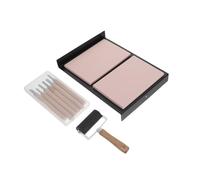 VINTORKY Kit de 10 tampons en caoutchouc pour la fabrication de tampons - Blocs de linogravure - Rouleau encreur pour la gravure sur linogravure, idéal pour les débutants en gravure et impression