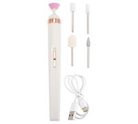 VINTORKY Kit de Manucure Électrique Professionnel Ponceuse à Ongles, 5 Têtes de Ponçage en Plastique, Facile à Changer, pour Usage Personnel et École D'art Ongulaire