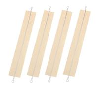 VINTORKY Kit de Réparation pour Scelleuse Manuelle 4 Pièces de Thermoscelleuse en Bandes Chauffantes en Acier et Tissu Beige pour Machine sous Vide
