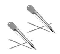 VINTORKY Kit D'outils de Tressage en Acier Inoxydable pour Rotin Aiguille et Poinçon, 2 Sets Confortables pour Bricolage et Réparation de Chaises et Paniers