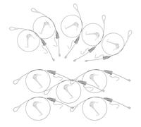 VINTORKY Kit Suspendre de Tableaux et Installation Facile Crochets Réglables Fil en Acier Inoxydable Argenté 10 Ensembles pour Expositions D'art et Galeries Publiques