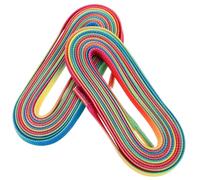 VINTORKY Lacets de Patins à Glace Cirés Arc-en-Ciel Polyester Solide Faciles à Nouer 1 Paire Longueur 243 Cm Accessoires pour Patins de Hockey