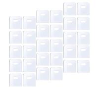 VINTORKY Languettes Adhésives Fixation Ferme Lot de 50 en Plastique Blanc pour Réparation de Stores Verticaux pour Stores Intérieurs et de Pendaison de Crémaillère