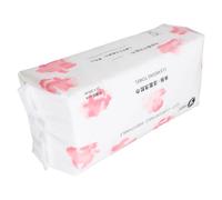 VINTORKY Lingettes Démaquillantes Jetables en Coton 100 Pièces, Doux Tissu 20x20 Cm, Visage, Usage Sec et Humide, Serviettes Faciales en Coton pour Nettoyage et Soins Peau