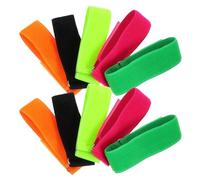 VINTORKY Lot de 10 Bandes Élastiques pour Jambes en Polyester et Caoutchouc, Résistantes à l'usure, pour Jeux de Kermesse et Courses en Plein Air en Équipe