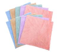 VINTORKY Lot de 10 Serviettes Carrées en Velours Serviettes De De Luxe 30 X 30 Cm Faciles À Nettoyer À Entretenir