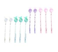 VINTORKY Lot de 10 Stylos Gel Noirs à Pointe Fine Paillettes Papillonnantes, Écriture Fluide, Plastique Solide, pour Bureau et École Couleur Aléatoire