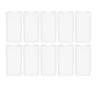 VINTORKY Lot de 10 Tubes Vides pour Crème Déodorante, Flacons Transparents Blancs en Plastique, 10 Ml, Pot à Crème Rechargeable Pratique pour Voyage et Soins Personnels, Anti-transpirant