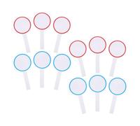 VINTORKY Lot de 12 Tableaux Blancs Effaçables Face, Palettes de Vente aux Enchères Portables en Mousse Résistante, pour Vote et Score des Juges