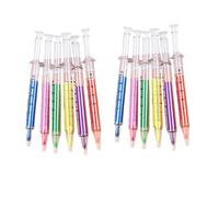 VINTORKY Lot de 15 Marqueurs Fluorescents D'aiguille Corps en Plastique, Grosse Capacité et Lignes Lisses, pour Écrire des Invitations Croquis