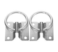 VINTORKY Lot de 2 Anneaux d'attache pour Chevaux : Anneau d'attache Mural en métal pour Box d'écurie - Accessoire pour Attacher Les Chevaux en Toute sécurité