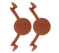 VINTORKY Lot de 2 Appareils en Silicone pour Musculation du Visage, Correcteur de Sourire Marron, Outil de Sculpture des Fossettes Naturels, Appareil D’exercice Facial Portable