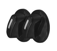 VINTORKY Lot de 2 Boutons de Minuterie pour Four, Abs Noir, Axe 6mm, Installation Simple, Compatibilité pour Appareils de Cuisson
