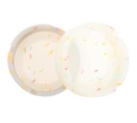 VINTORKY Lot de 2 Cendriers Ronds en Silicone Lumineux pour Bureau, Grosse Capacité, Couleurs Vives, Design Créatif pour Sessions de Fumeurs Nocturnes