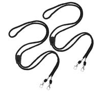 VINTORKY Lot de 2 dragonnes pour de Ski - Lanières Anti-Perte - Sangle de Fixation réglable de 140 cm / 55 Pouces - Lanière élastique avec Clips pour Le Ski et Le Snowboard