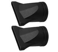 VINTORKY Lot de 2 Embouts Concentrateurs pour Sèche-cheveux 4,5 Cm, Diffuseurs pour Cheveux Bouclés, Accessoires Coiffure en Plastique Léger Noir, Séchage Précis et Finition Brillante