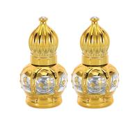 VINTORKY Lot de 2 flacons roll-on pour parfum - Flacons d' roll-on rechargeables - 6 ml / 0,2 fl oz, en verre anti-fuite pour de - Distributeur de parfum vide, idéal pour les voyages et la maison
